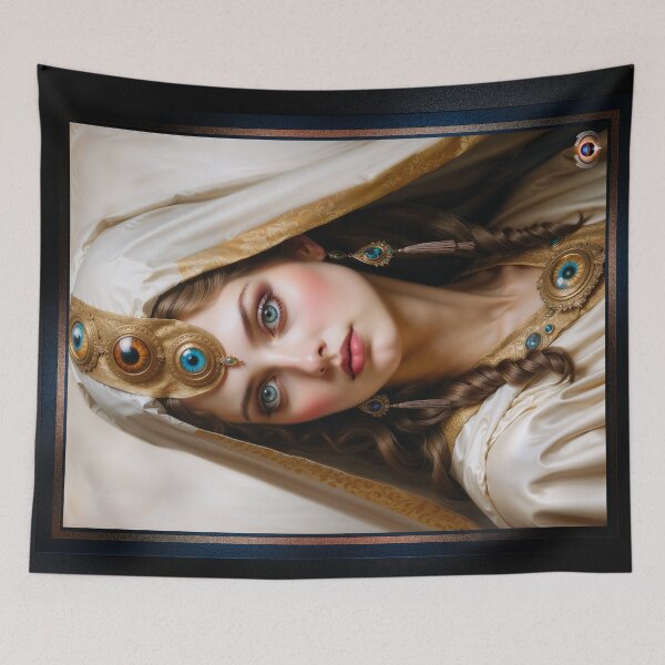 Item preview, Portrait Of The High Priestess Of The Orlion Order Mesmerizing AI Concept Art by Xzendor7 designed and sold by Xzendor7 Digital Art Creations.