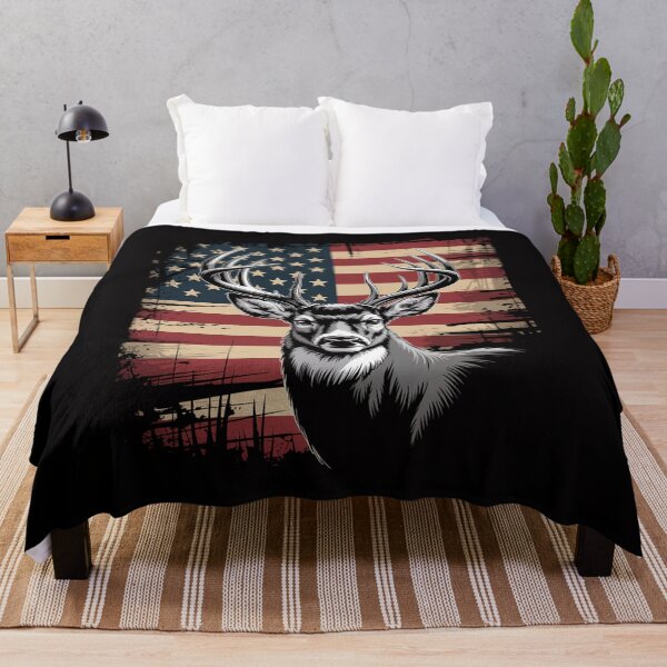 Item preview, Deer American Flag designed and sold by MuteElevent.
