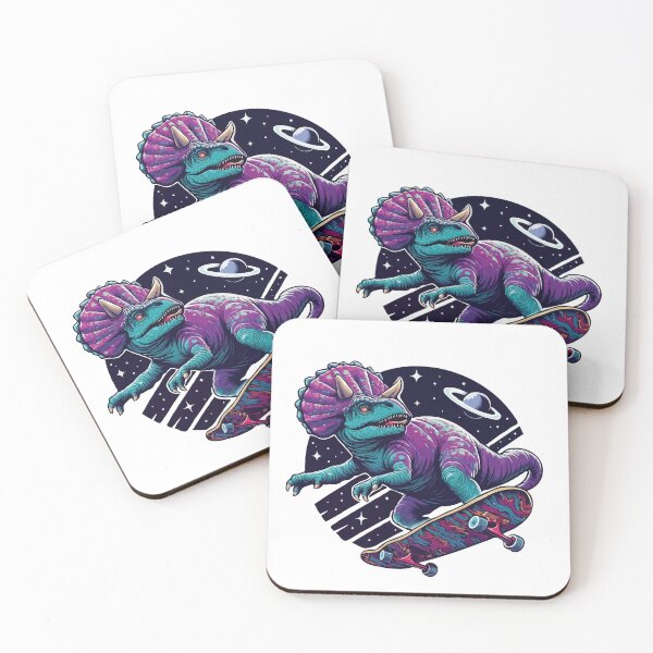Item preview, Skateboarding Space Dinosaur  designed and sold by Gkinoki.