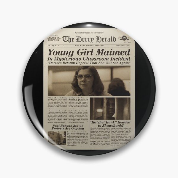 Item preview, IT WELCOME TO DERRY:THE DERRY HERALD PAPERNEWS designed and sold by FunGangStore.