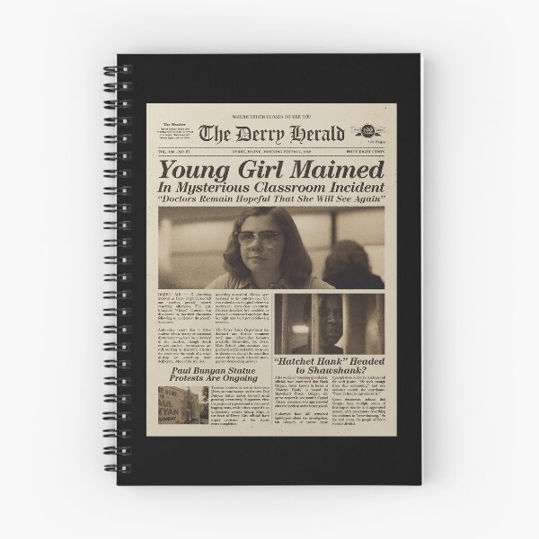 Item preview, IT WELCOME TO DERRY:THE DERRY HERALD PAPERNEWS designed and sold by FunGangStore.