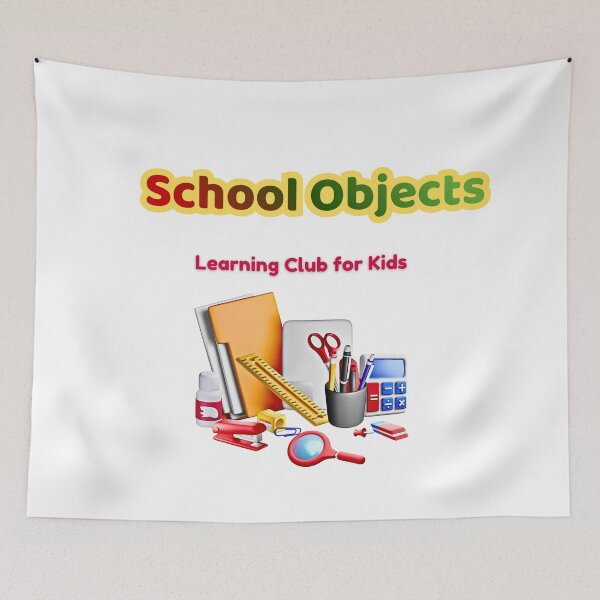 Item preview, School Objects – Learning Club for Kids designed and sold by AME Kids Designs.