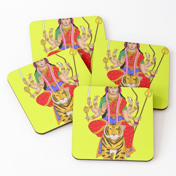 Item preview, Goddess Durga – Divine Warrior Mother Art designed and sold by Harshit_Digital_Arts.