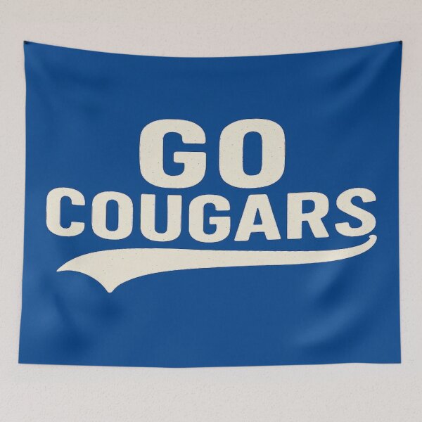 Item preview, Go Cougars Blue Team Spirit Design designed and sold by d-designs1968.