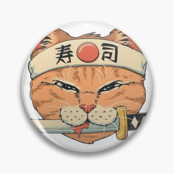 Item preview, The Sushi Master - Serious Cat designed and sold by karlosws.