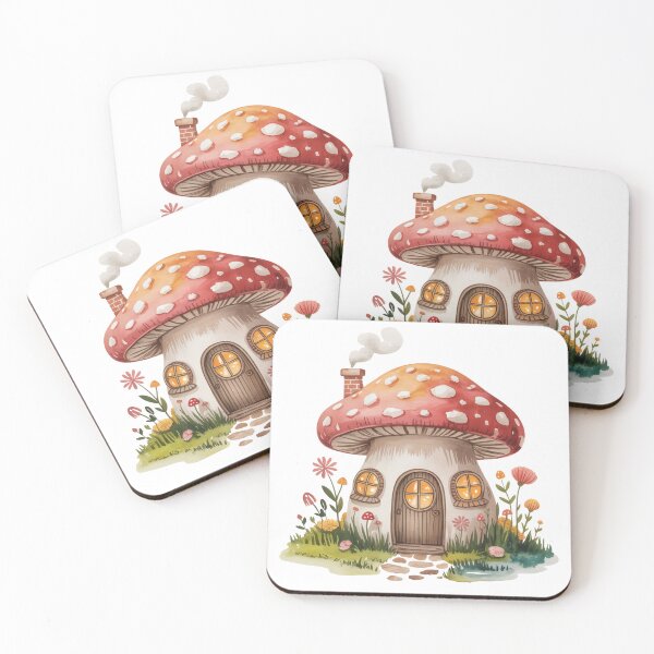 Item preview, Mushroom House designed and sold by CosyVillageArt.