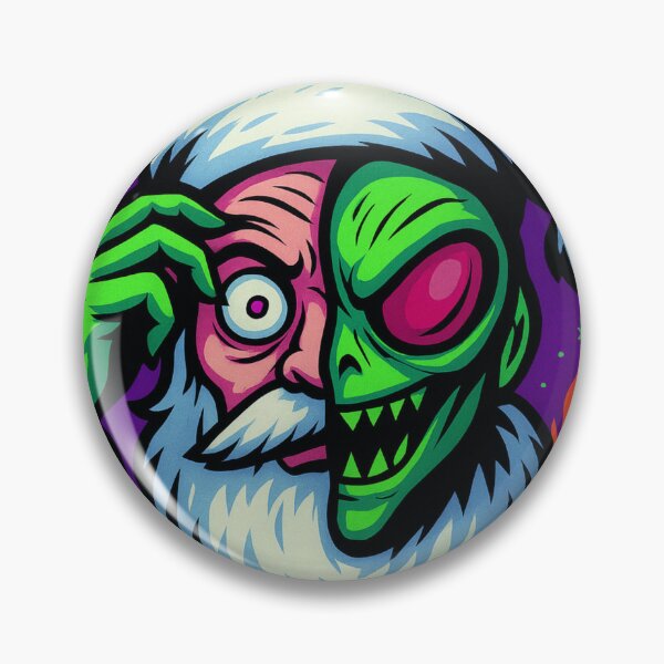 Item preview, Alien Santa Reveals His True Face designed and sold by BlackDot Studio.