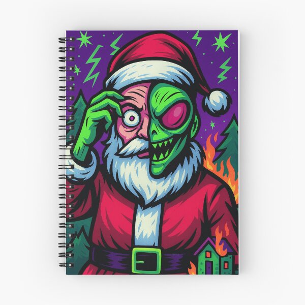 Item preview, Alien Santa Reveals His True Face designed and sold by BlackDot Studio.