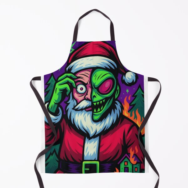 Item preview, Alien Santa Reveals His True Face designed and sold by BlackDot Studio.