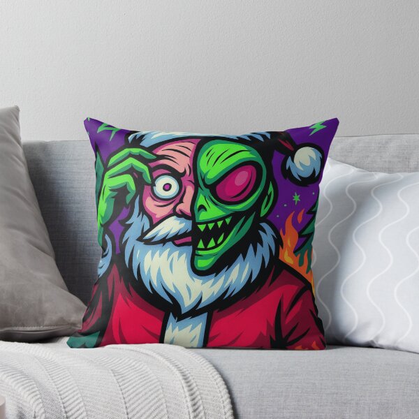 Item preview, Alien Santa Reveals His True Face designed and sold by BlackDot Studio.
