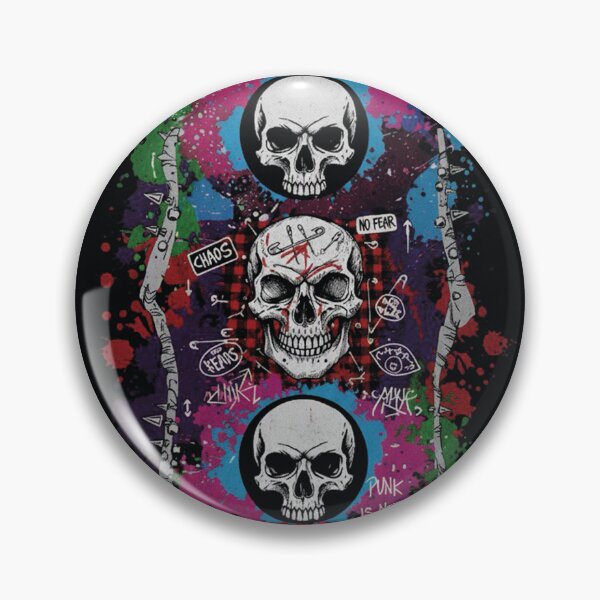 Item preview, Colorful Punk Is Not Dead -  Splash Skull designed and sold by Heleniya.