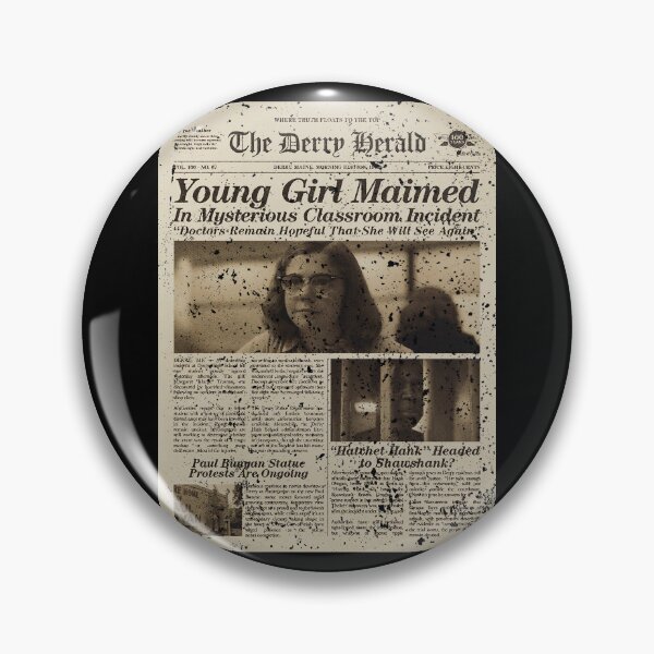 Item preview, IT WELCOME TO DERRY:THE DERRY HERALD PAPERNEWS (GRUNGE STYLE) designed and sold by FunGangStore.