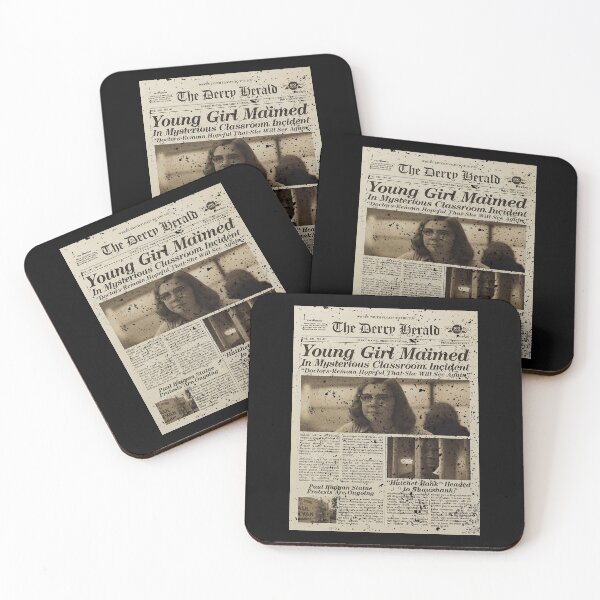 Item preview, IT WELCOME TO DERRY:THE DERRY HERALD PAPERNEWS (GRUNGE STYLE) designed and sold by FunGangStore.