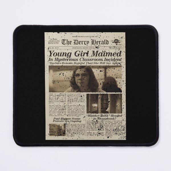Item preview, IT WELCOME TO DERRY:THE DERRY HERALD PAPERNEWS (GRUNGE STYLE) designed and sold by FunGangStore.