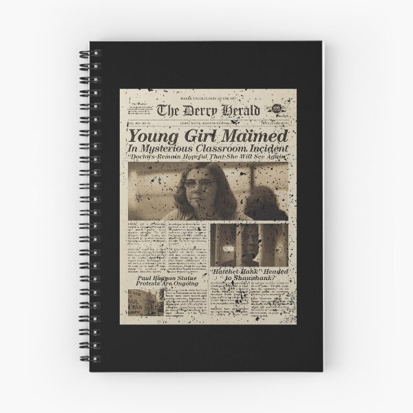 Item preview, IT WELCOME TO DERRY:THE DERRY HERALD PAPERNEWS (GRUNGE STYLE) designed and sold by FunGangStore.