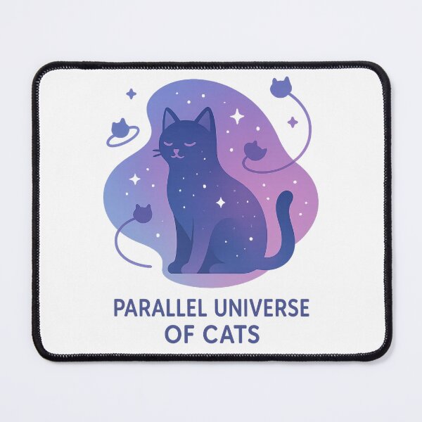 Item preview, Parallel Universe of Cats – Cosmic Space Cat T-Shirt designed and sold by PurfectAttitude.