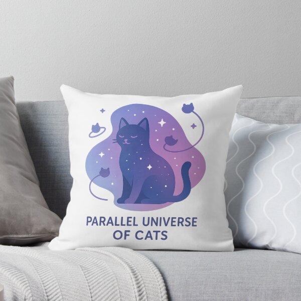 Item preview, Parallel Universe of Cats – Cosmic Space Cat T-Shirt designed and sold by PurfectAttitude.