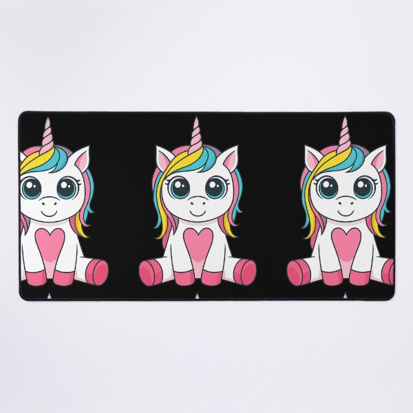 Item preview, Cute Pastel Unicorn Illustration – Adorable Kawaii Baby Unicorn Sitting Pose – Colorful Kids Fantasy Creature Graphic designed and sold by DrawHandArt.