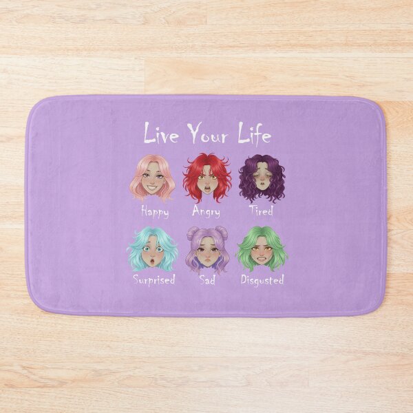 Item preview, Colorful Haired Princess Mood Chart - Live Your Life Disney Style designed and sold by Heleniya.