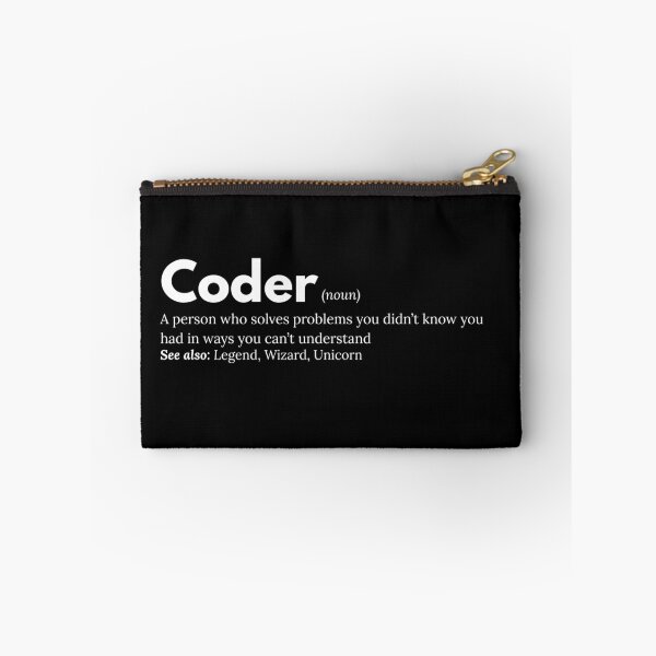 Item preview, Coder Definition - Funny Gift for Programmers (Dark Mode) designed and sold by YimStoodio.