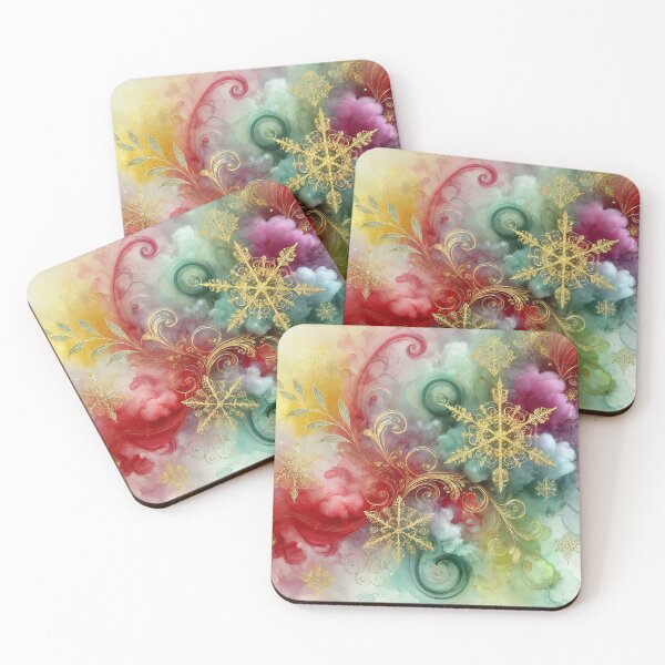 Item preview, Celestial Frostwave Christmas Abstract designed and sold by Dream Bloom Gallery.