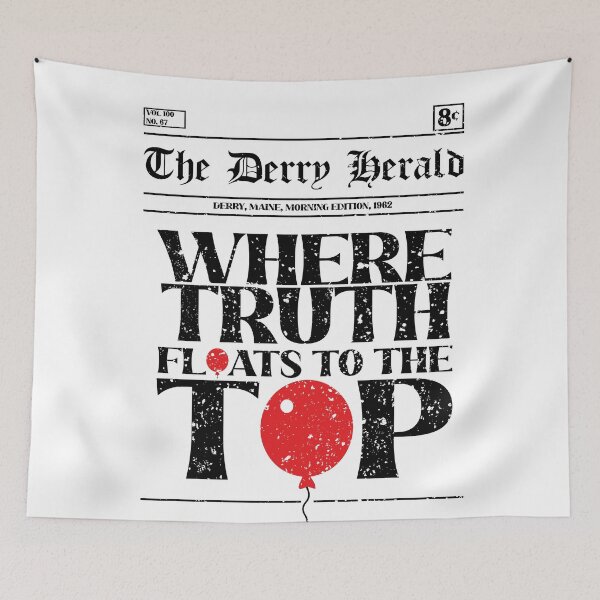 Item preview, IT WELCOME TO DERRY: WHERE TRUTH FLOATS TO THE TOP (GRUNGE STYLE) designed and sold by FunGangStore.