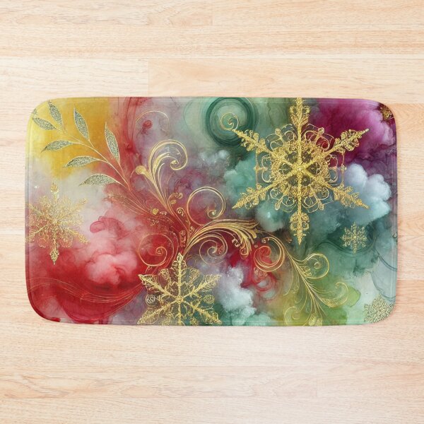 Item preview, Celestial Frostwave Christmas Abstract designed and sold by Dream Bloom Gallery.