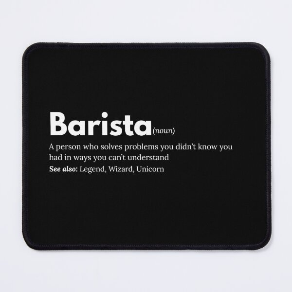 Item preview, Barista Definition - Funny Gift for Baristas (Dark Mode) designed and sold by YimStoodio.