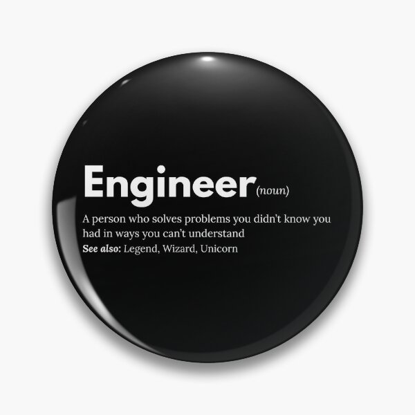 Item preview, Engineer Definition - Funny Gift for Engineers (Dark Mode) designed and sold by YimStoodio.