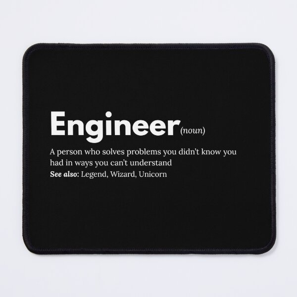 Item preview, Engineer Definition - Funny Gift for Engineers (Dark Mode) designed and sold by YimStoodio.