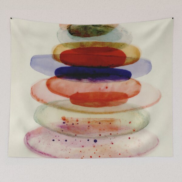 Item preview, Balancing Hues - Watercolor Layers in Calm Harmony designed and sold by trajeado14.