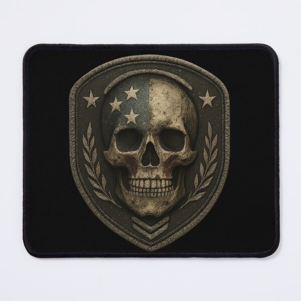 Item preview, Military emblem skull with laurel designed and sold by LaNadaYFundante.