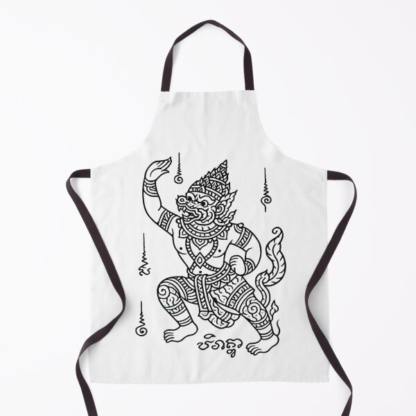 Item preview, Thai Hanuman Yantra Style Line Art designed and sold by Sksticker991.
