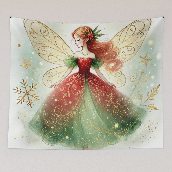 Item preview, Enchanted Hollylight Christmas Fairy designed and sold by Dream Bloom Gallery.