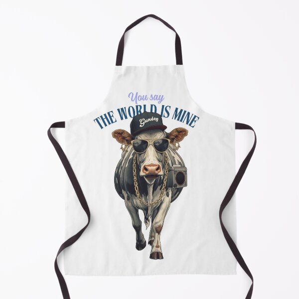Item preview, Rapping Cow (You say, the world is mine) designed and sold by MoonFishMM.