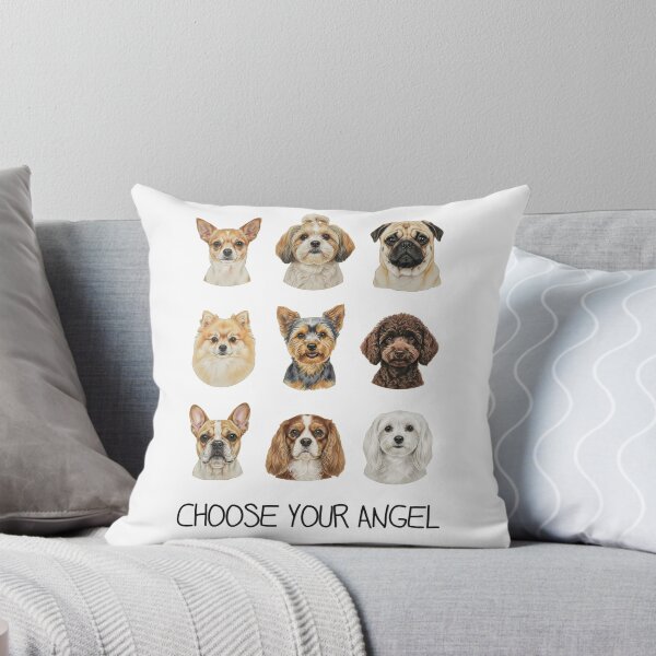 Item preview, Choose Your Angel - 9 Small Dog Breeds Portrait Gift Art designed and sold by Heleniya.
