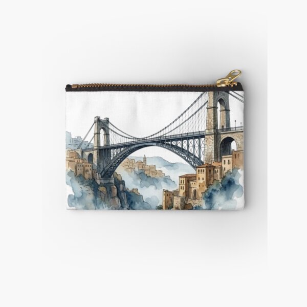 Item preview, Majestic Sidi Mesid Bridge, Constantine Watercolor designed and sold by zdzdesigner.