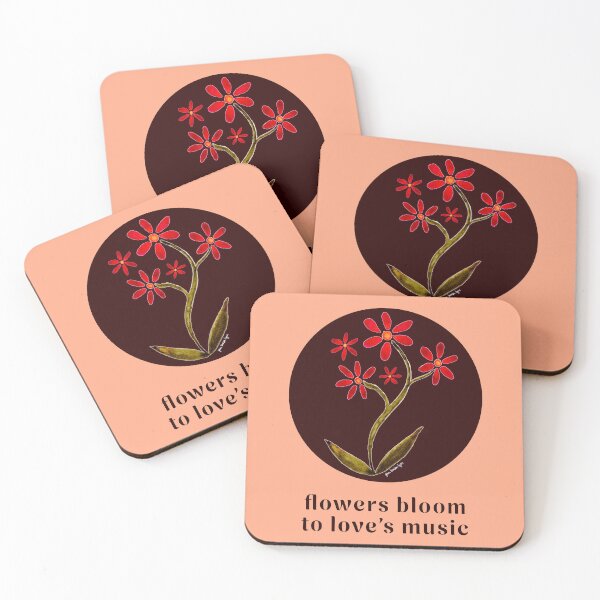 Item preview, Dancing Watercolor Daisies Crimson designed and sold by ginalouisalynn.