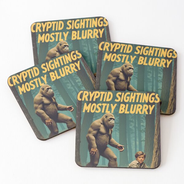 Item preview, Cryptid Sightings Mostly Blurry | Bigfoot Paranormal Humor Field Guide designed and sold by Antik by Schulz.