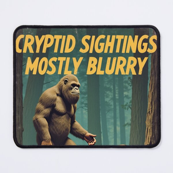 Item preview, Cryptid Sightings Mostly Blurry | Bigfoot Paranormal Humor Field Guide designed and sold by Antik by Schulz.