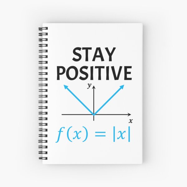 Item preview, Funny Nerdy Stay Positive Absolute Value Graph Math Teacher Black Text designed and sold by MathWare MathClips.