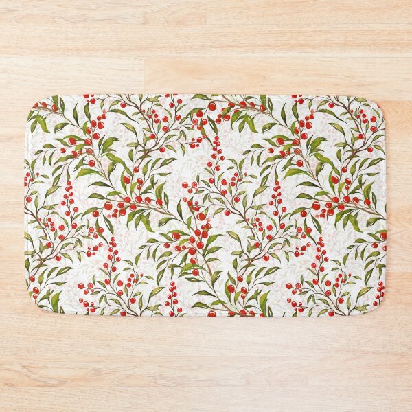 Item preview, Watercolor Christmas Holly Berries designed and sold by NancyDzines.