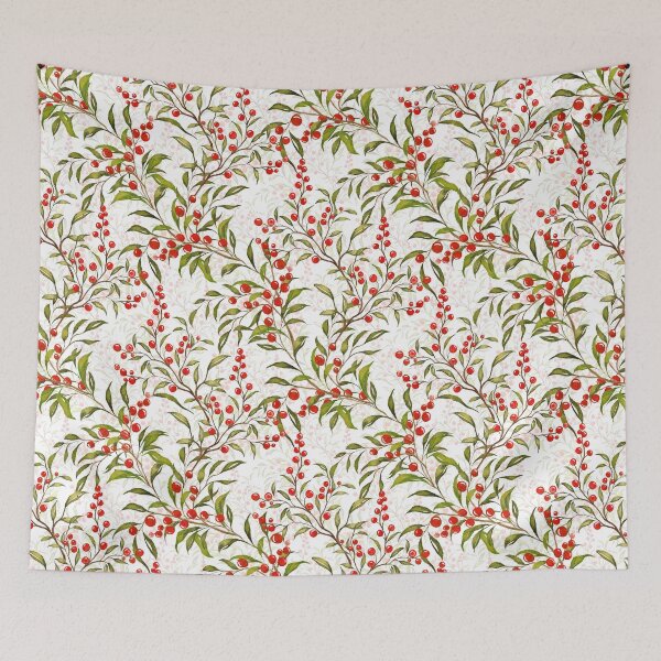 Item preview, Watercolor Christmas Holly Berries designed and sold by NancyDzines.