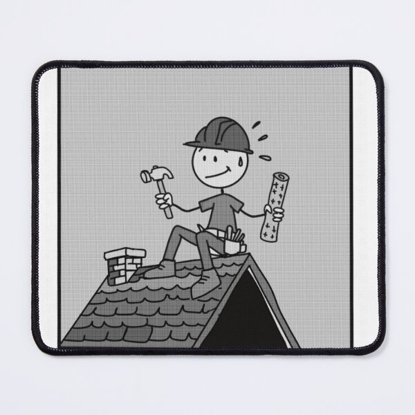 Item preview, Funny Roofer On The Roof Construction Worker Design designed and sold by Popstudio85.