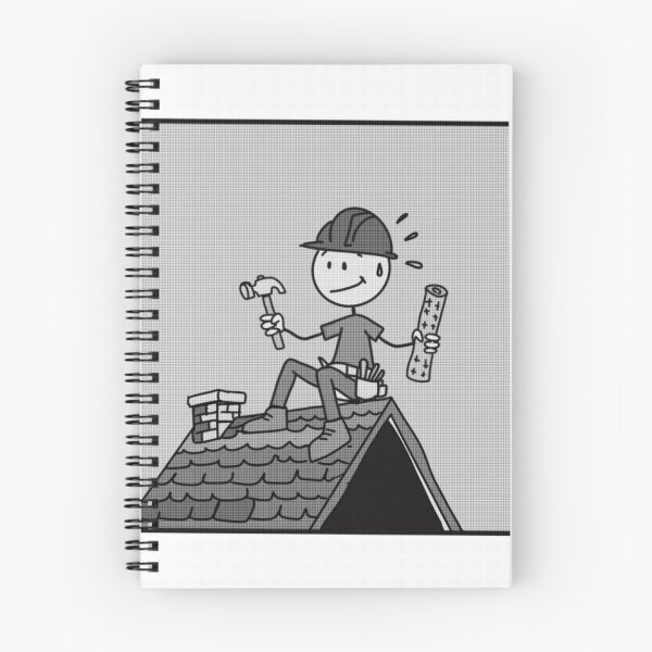 Item preview, Funny Roofer On The Roof Construction Worker Design designed and sold by Popstudio85.
