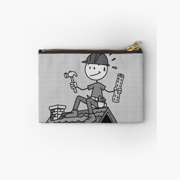Item preview, Funny Roofer On The Roof Construction Worker Design designed and sold by Popstudio85.