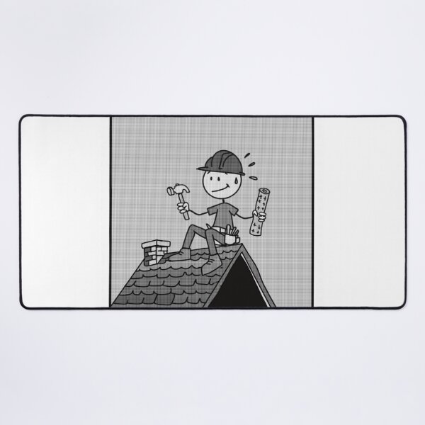 Item preview, Funny Roofer On The Roof Construction Worker Design designed and sold by Popstudio85.