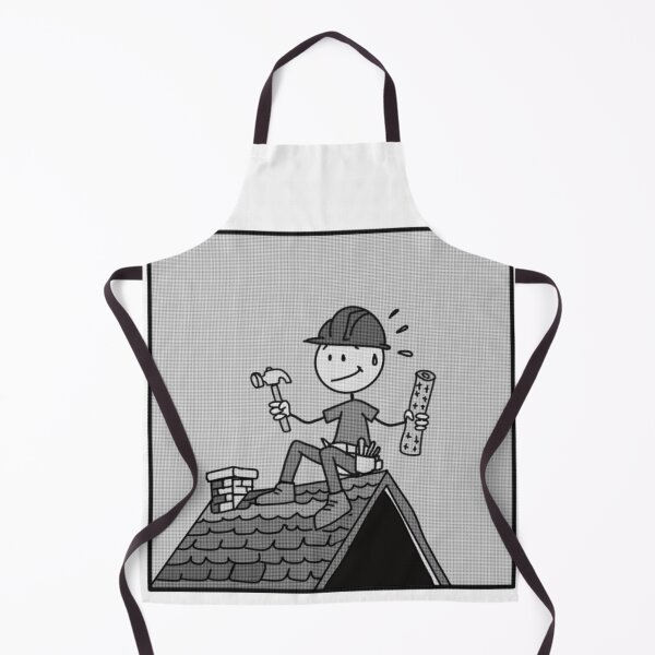 Item preview, Funny Roofer On The Roof Construction Worker Design designed and sold by Popstudio85.