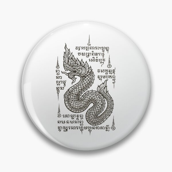 Item preview, Mystic Naga Thai Yantra Line Art designed and sold by Sksticker991.