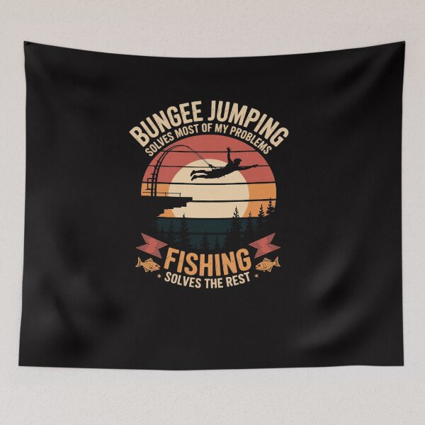 Item preview, Bungee Jumping Trout Fishing Angler Fisherman Bungy Jumping designed and sold by Viepenny.